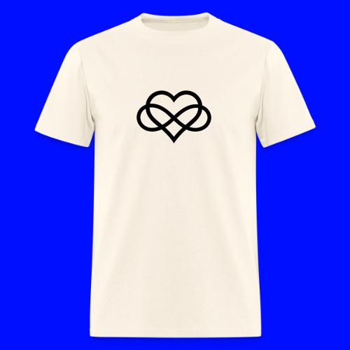 Infinity Heart (black) - Men's T-Shirt