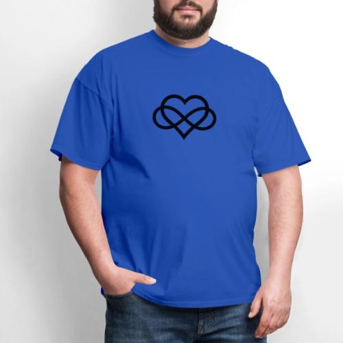 Infinity Heart (black) - Men's T-Shirt