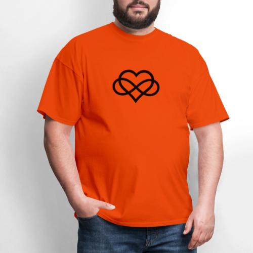 Infinity Heart (black) - Men's T-Shirt