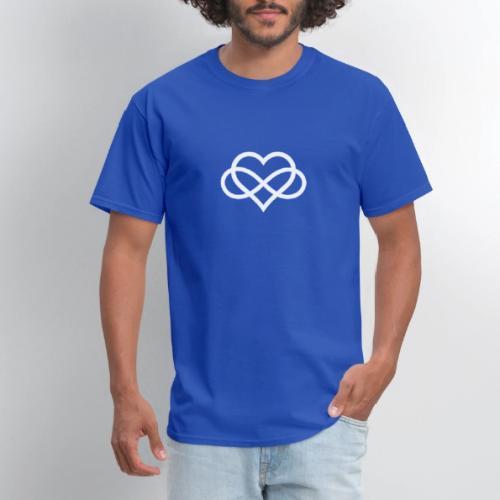 Infinity-Heart (white) - Men's T-Shirt