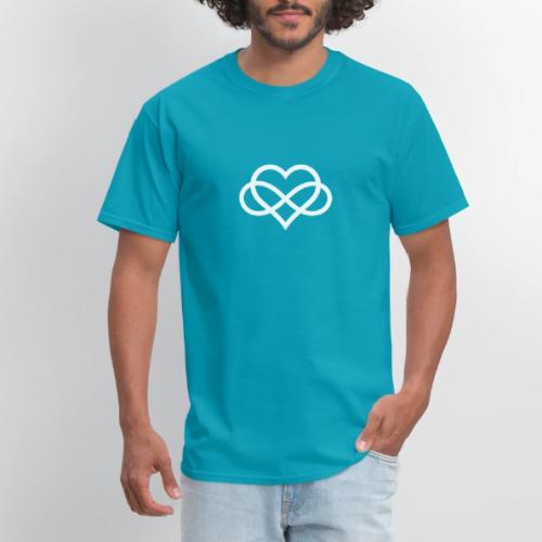 Infinity-Heart (white) - Men's T-Shirt
