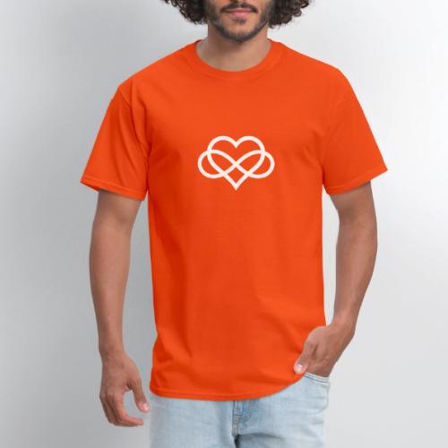 Infinity-Heart (white) - Men's T-Shirt