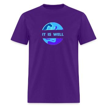 it is well - Men's T-Shirt - purple - Front - Jose (178cm)