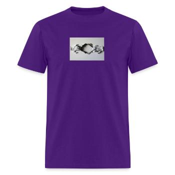 Open it. - Men's T-Shirt - purple - Front - Jose (178cm)