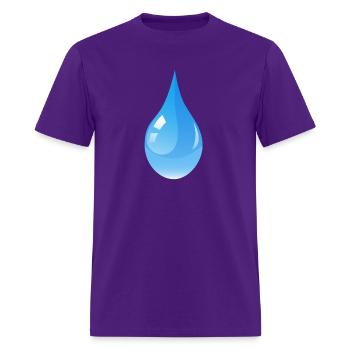 water - Men's T-Shirt - purple - Front - Jose (178cm)