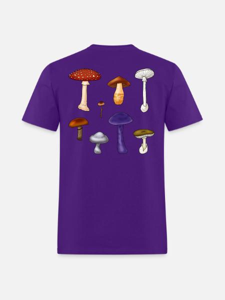 Poisonous Mushrooms - Men's T-Shirt - purple