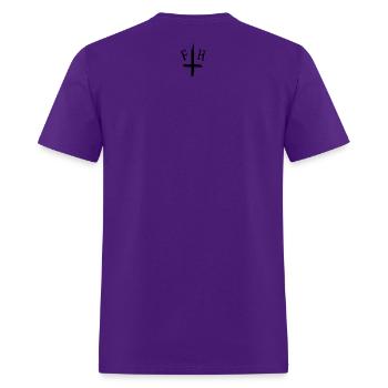 Father Haynes "The Sacrifice" - Men's T-Shirt - purple - Back - Jose (178cm)