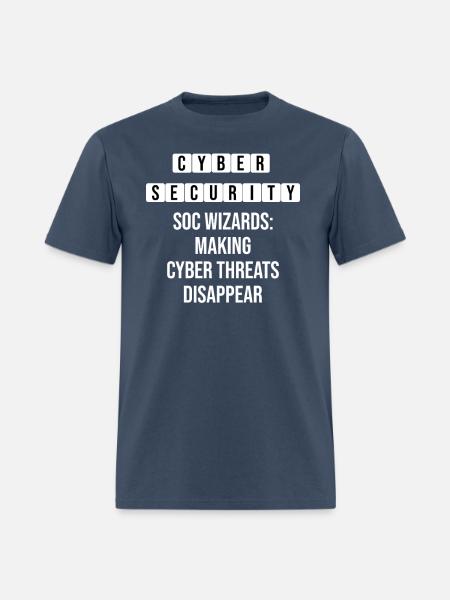 Making Cyber Threat Disappear - Security Quote - Men's T-Shirt -  blue dusk