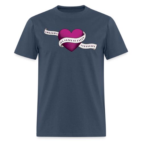 PLA Libraries - the Heart of Every Community - Men's T-Shirt