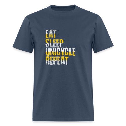 Eat Sleep Unicycle Repeat - Men's T-Shirt
