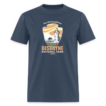 Biscayne National Park Florida Parks US - Men's T-Shirt -  blue dusk - Front - Jose (178cm)