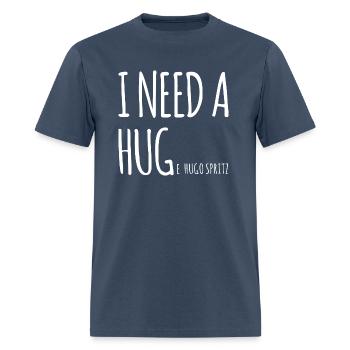 Hugo Spritz Sparkling Wine Cocktail Huge Hugo - Men's T-Shirt -  blue dusk - Front - Jose (178cm)