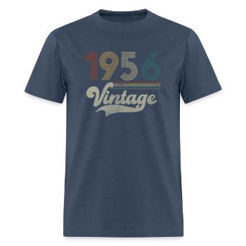 Vintage Birthday 1956 - Men's T-Shirt -  blue dusk - Front - Jose (178cm)
