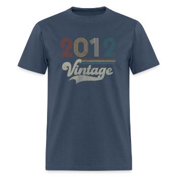 Vintage Birthday 2012 - Men's T-Shirt -  blue dusk - Front - Jose (178cm)