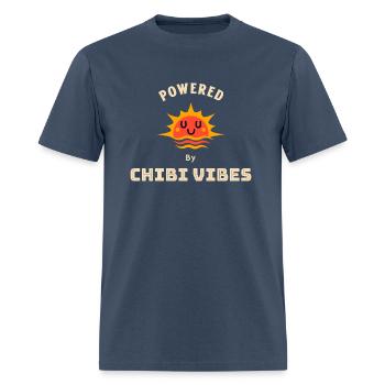 Powered by Chibi Vibes Chibi Drawing - Men's T-Shirt -  blue dusk - Front - Jose (178cm)