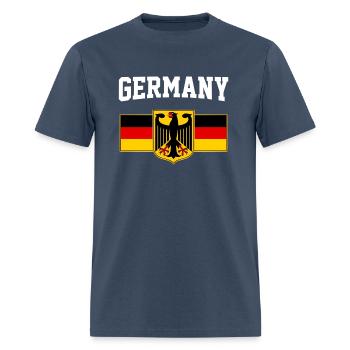 German Flag Germany - Men's T-Shirt -  blue dusk - Front - Jose (178cm)