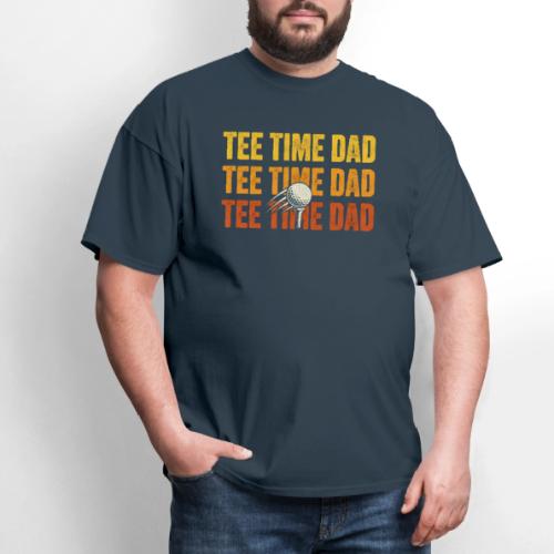 Tee Time Dad - Golf Dad Gift Tee - Men's T-Shirt