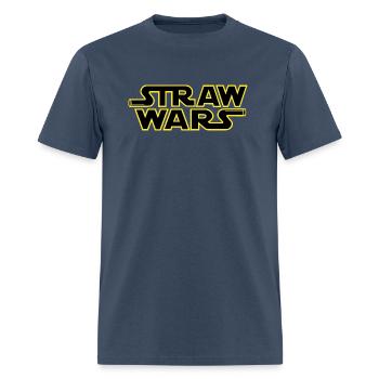 Straw Wars - Men's T-Shirt -  blue dusk - Front - Jose (178cm)