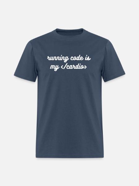 Running code is my - Men's T-Shirt - blue dusk