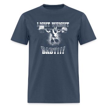 light weight baby ronnie coleman SQUAT - Men's T-Shirt -  blue dusk - Front - Jose (178cm)