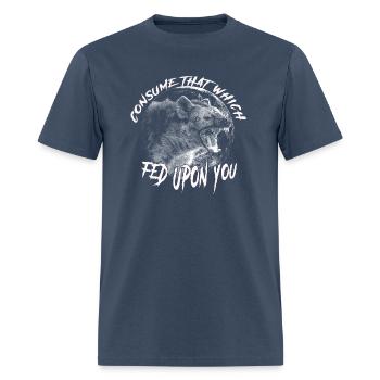 Consume That Which Fed Upon You - Men's T-Shirt -  blue dusk - Front - Jose (178cm)