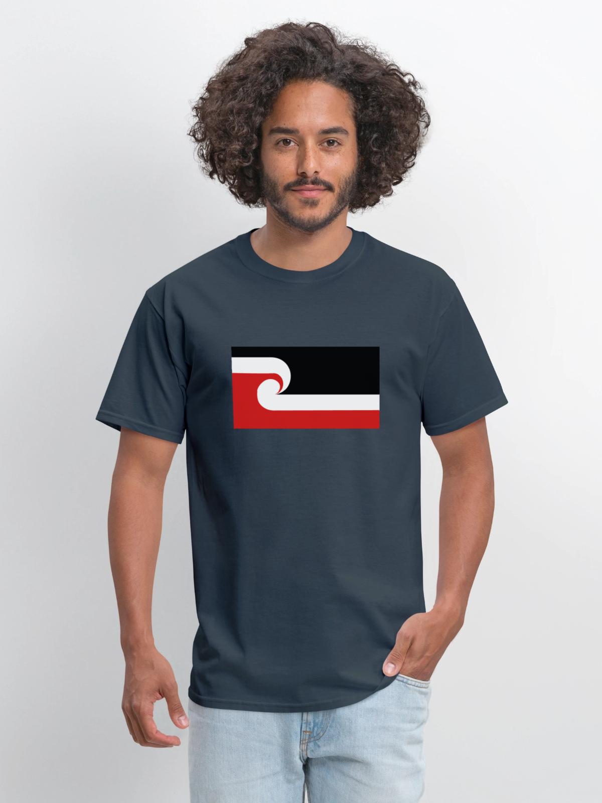Maori Flag - Men's T-Shirt - blue dusk - Front - Jose (178cm)