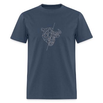 Stock exchange wisdom stock market bear market bul - Men's T-Shirt -  blue dusk - Front - Jose (178cm)