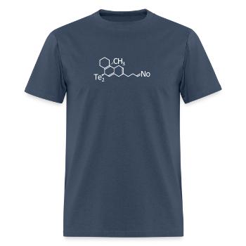 EDM Techno Chemical Compound Electronic Music - Men's T-Shirt -  blue dusk - Front - Jose (178cm)