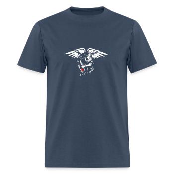 AMERICAN NIGHTMARE - Men's T-Shirt -  blue dusk - Front - Jose (178cm)