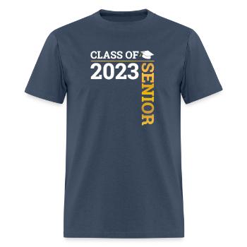 Class of 2023 senior graduate for school graduatio - Men's T-Shirt -  blue dusk - Front - Jose (178cm)