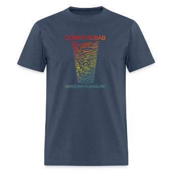 Doner Kebab Unknown Pleasures Funny Bread - Men's T-Shirt -  blue dusk - Front - Jose (178cm)