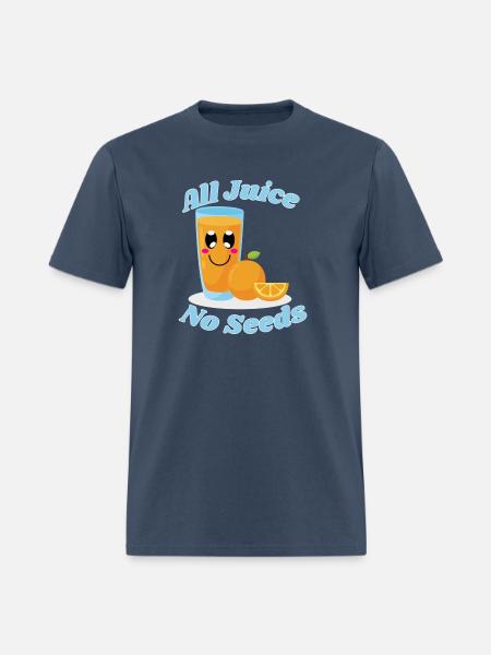 All juice no seeds - Men's T-Shirt -  blue dusk