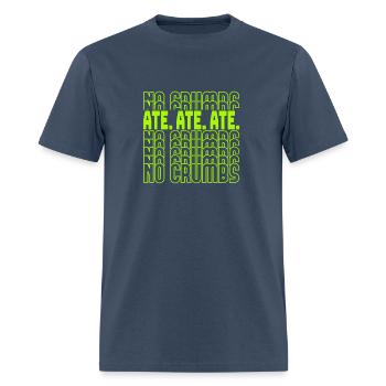 Green Ate No Crumbs Green Color - Men's T-Shirt -  blue dusk - Front - Jose (178cm)