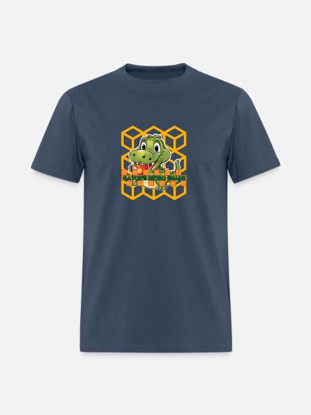 Alligator Apple Cute - Men's T-Shirt - blue dusk