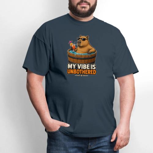 Unbothered Beaver in Wooden Tub - Men's T-Shirt