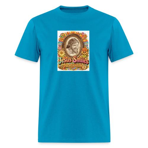 jesus-smile.com, Rare Portrait, Jesus the Healer. - Men's T-Shirt