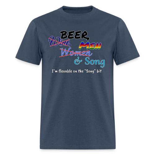 Beer, Men & Song - Men's T-Shirt