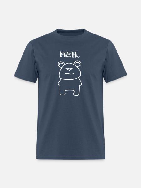 MEH Cute Bear - Men's T-Shirt - blue dusk