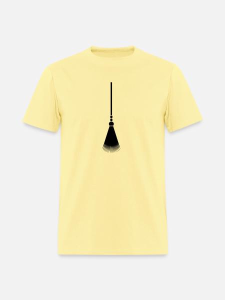 broom - Men's T-Shirt - cornsilk
