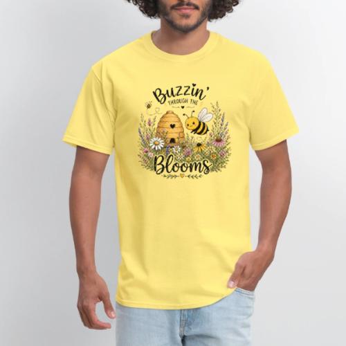 Buzzin' Through The Blooms - Men's T-Shirt