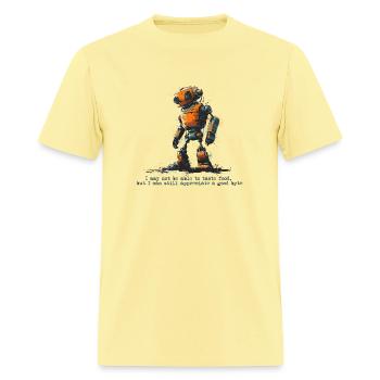 good byte - Men's T-Shirt - cornsilk - Front - Jose (178cm)