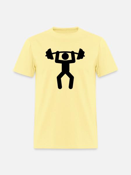 weightlifting - Men's T-Shirt - cornsilk
