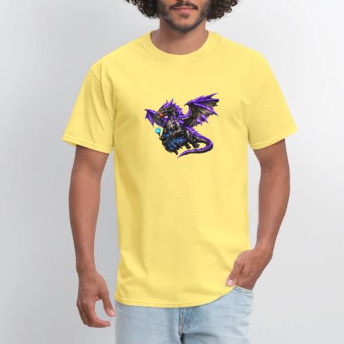 Neon Dragon and Battle Mage - Men's T-Shirt