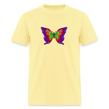 Classic Rock Butterfly - Men's T-Shirt - cornsilk - Front - Jose (178cm)