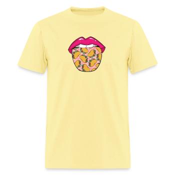 Tacos Tongue - Men's T-Shirt - cornsilk - Front - Jose (178cm)