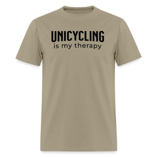 Unicycling Is My Thearpy - Men's T-Shirt