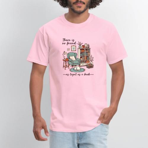 A Book is a Loyal Friend - Cozy Reading Nook - Men's T-Shirt