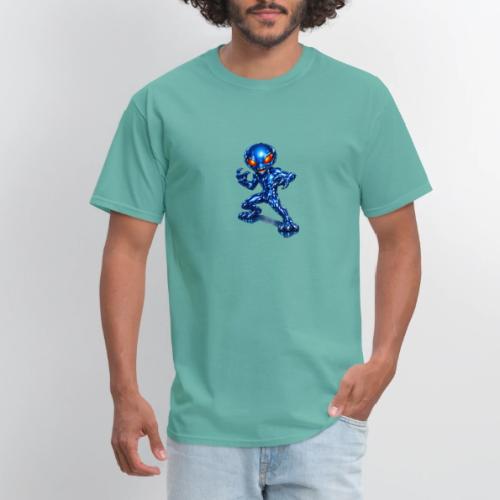 Angry Blue Alien - Men's T-Shirt