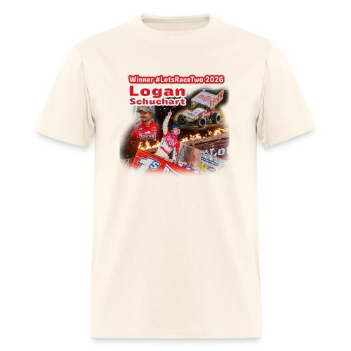 Logan Schuchart #LetsRaceTwo Winner - Men's T-Shirt