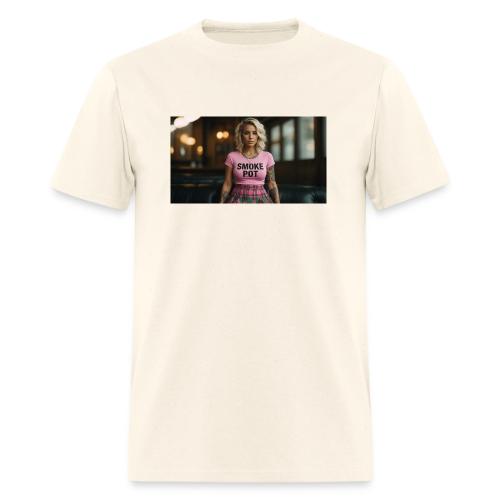 **Smoke Pot Pink Rebel Tee** - Men's T-Shirt